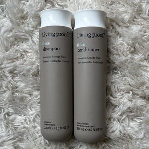 Living Proof Frizz Shampoo and Conditioner Duo - Gray and White
